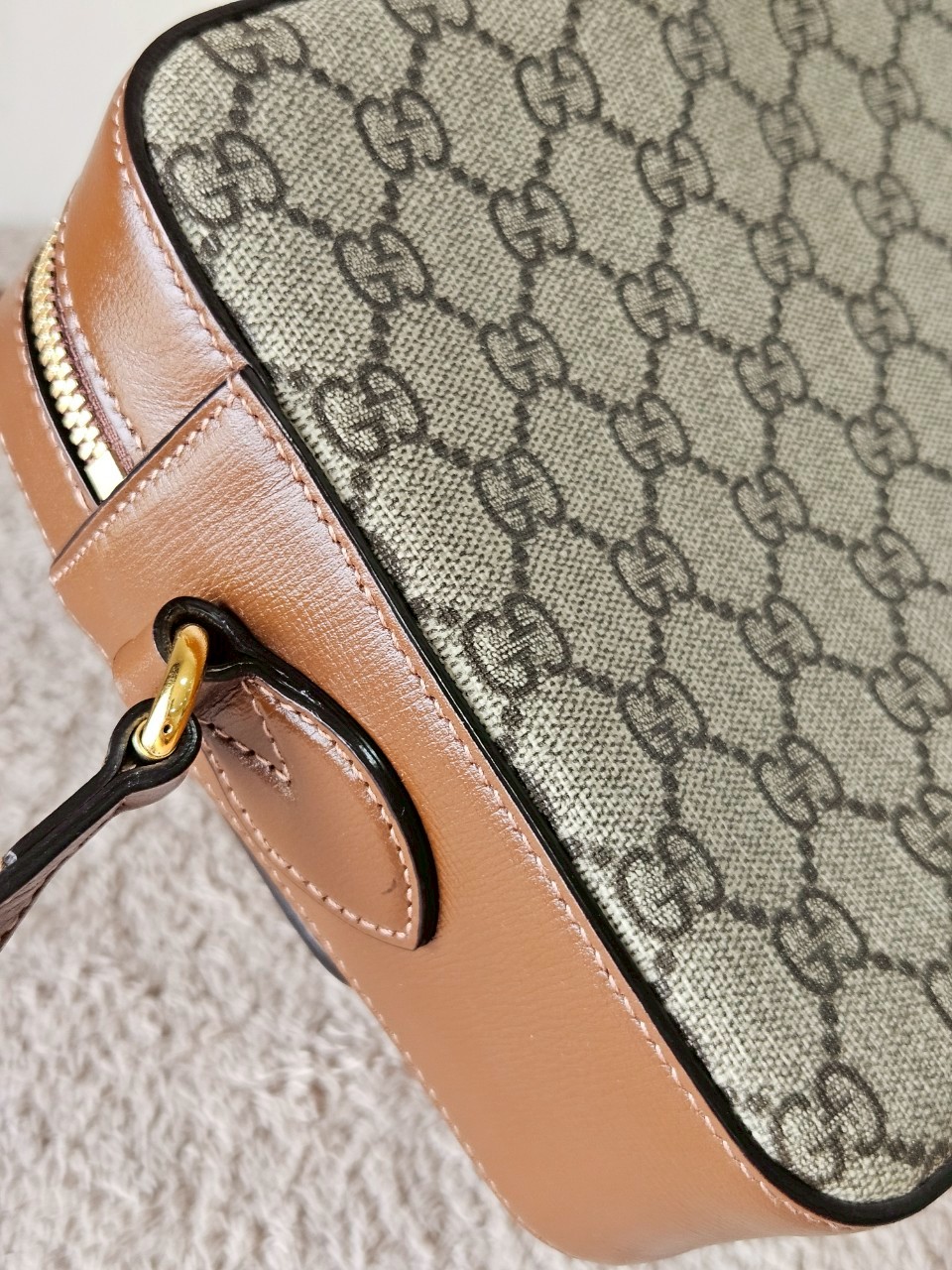 Gucci Horsebit Small Camera Brown