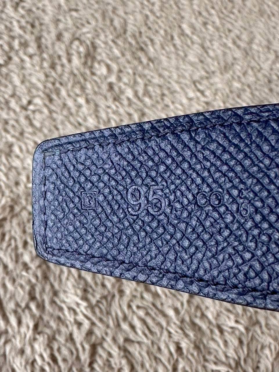 Hermes Belt 32mm หัวกลมเงิน