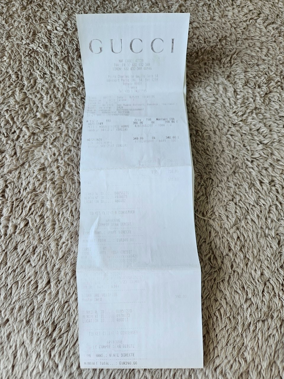 Gucci GG Supreme Belt with G Buckle