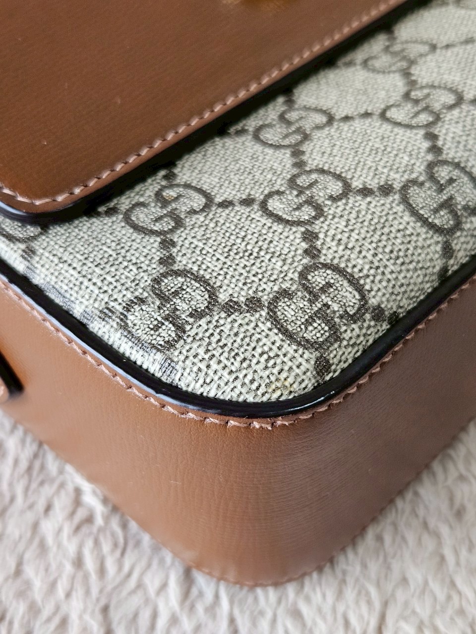 Gucci Horsebit Small Camera Brown