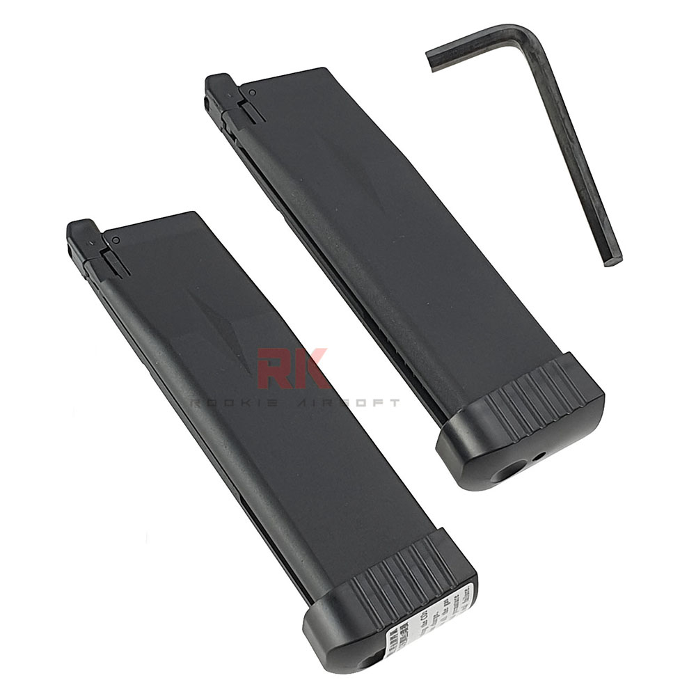 KJ Works KP-06 GBB Dual Magazines (Green Gas / Co2)