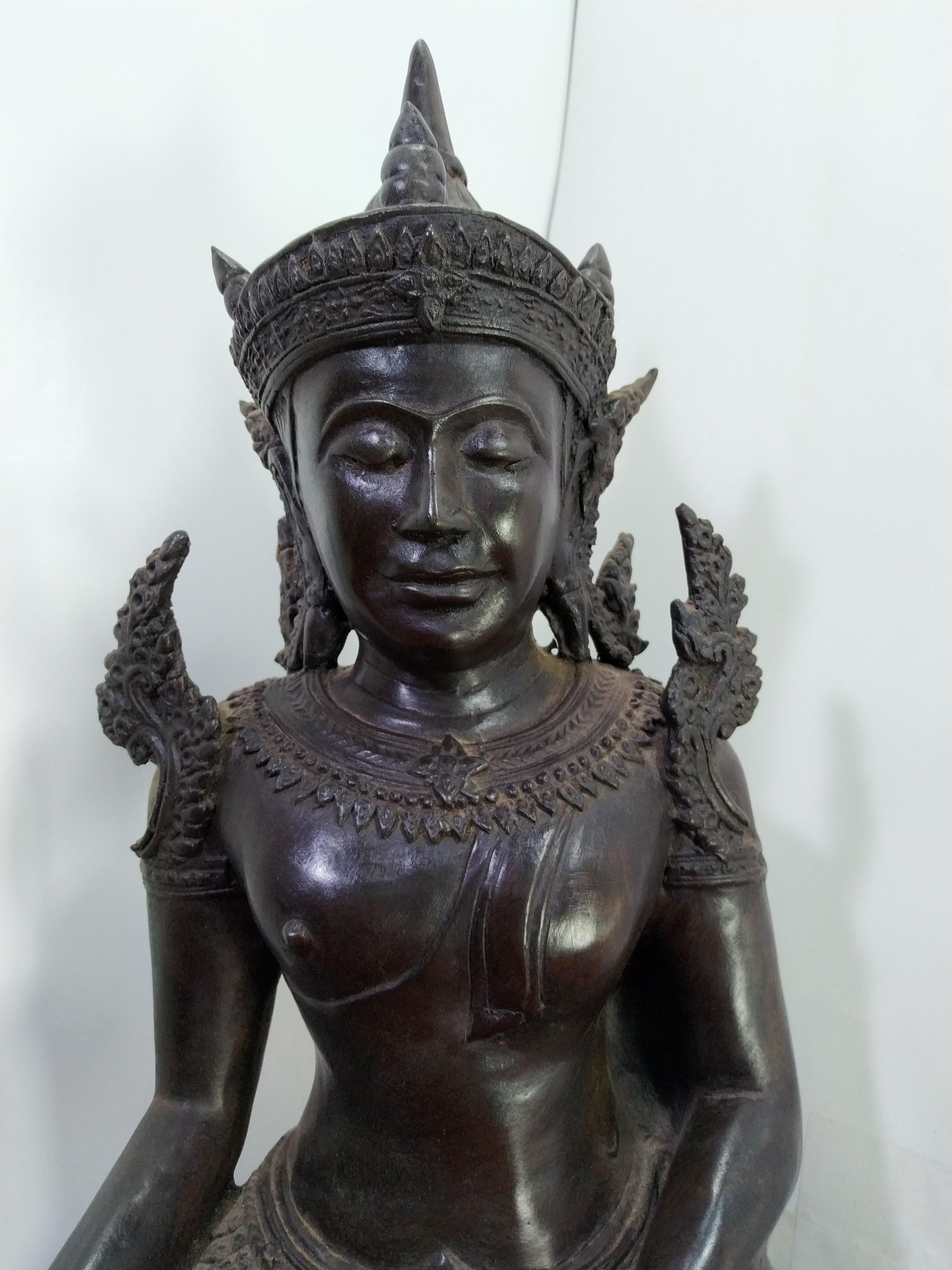 พระพุทธมหาธรรมราชา ทรงเครื่อง หน้าตัก 9 นิ้ว เนื้อสำริด