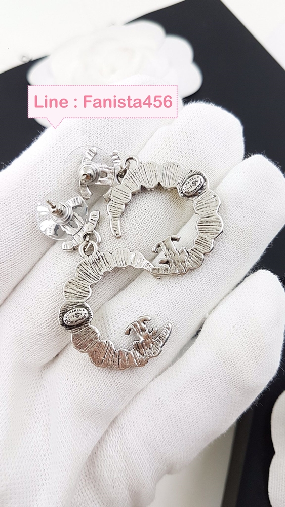 ต่างหูชาแนล Hiend ต่างหูชาแนลพระจันทร์ Moon Chanel Earring