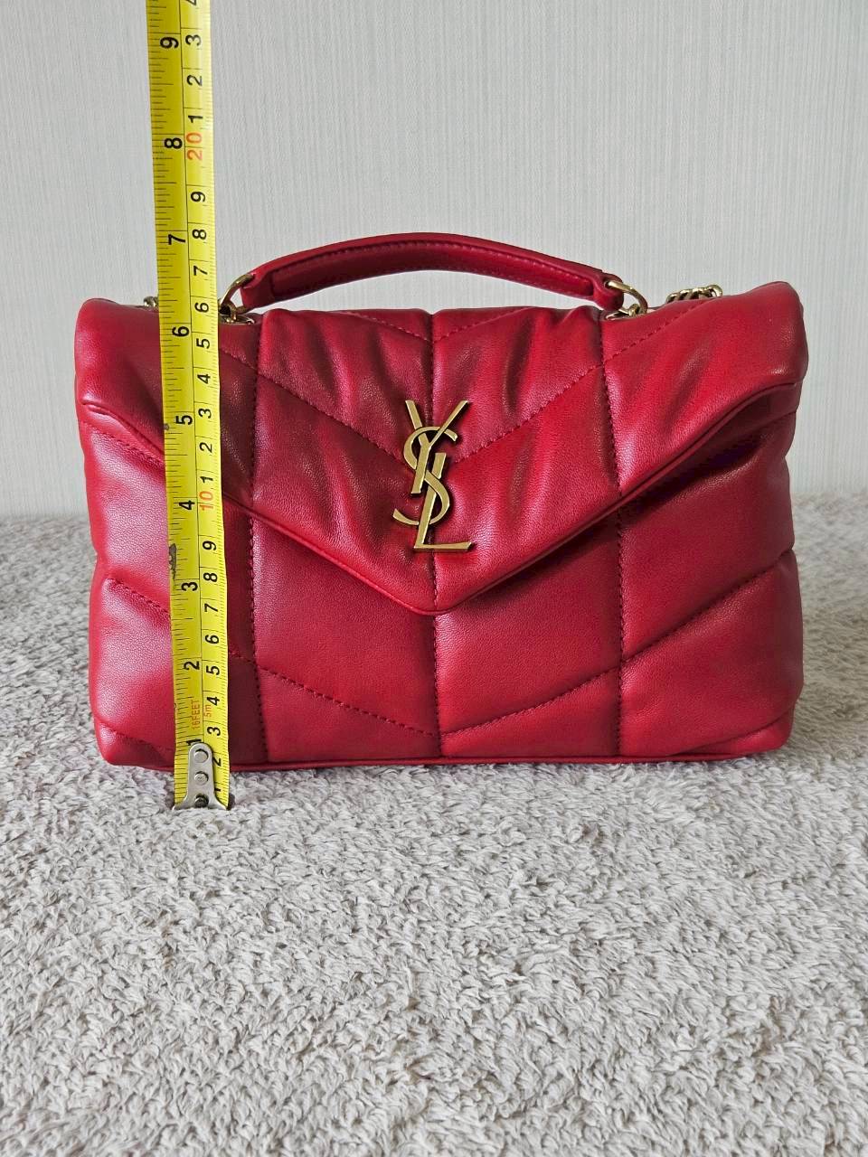 YSL Toy Puffer Mini Bag สีแดง