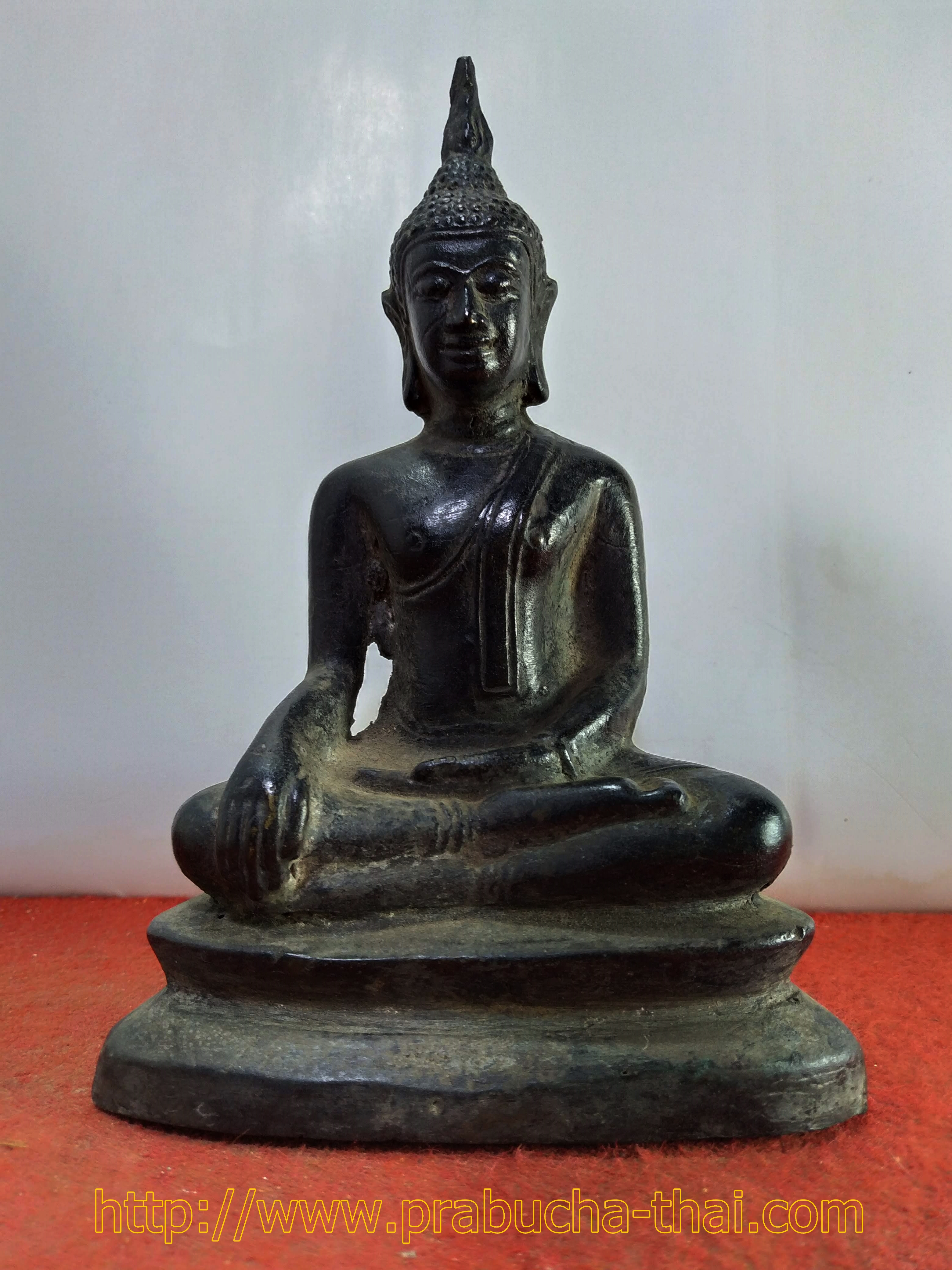 พระอู่ทอง ฐาน 4 นิ้ว เนื้อสำริด