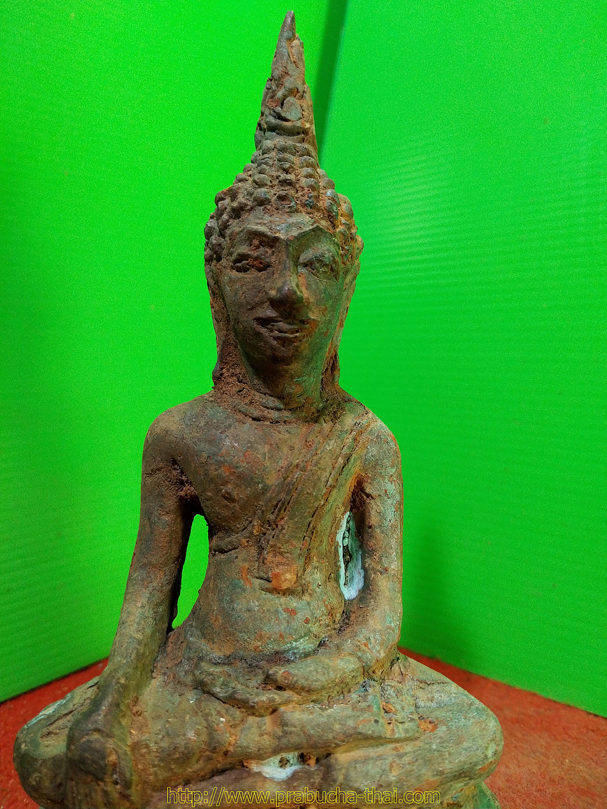 พระเชียงรุ้ง ฐานสามขา กว้าง 3 นิ้ว สภาพเก่า