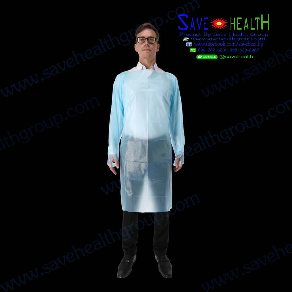 ชุดคลุมป้องกันการติดเชื้อ Isolation Gown ชุด CPE