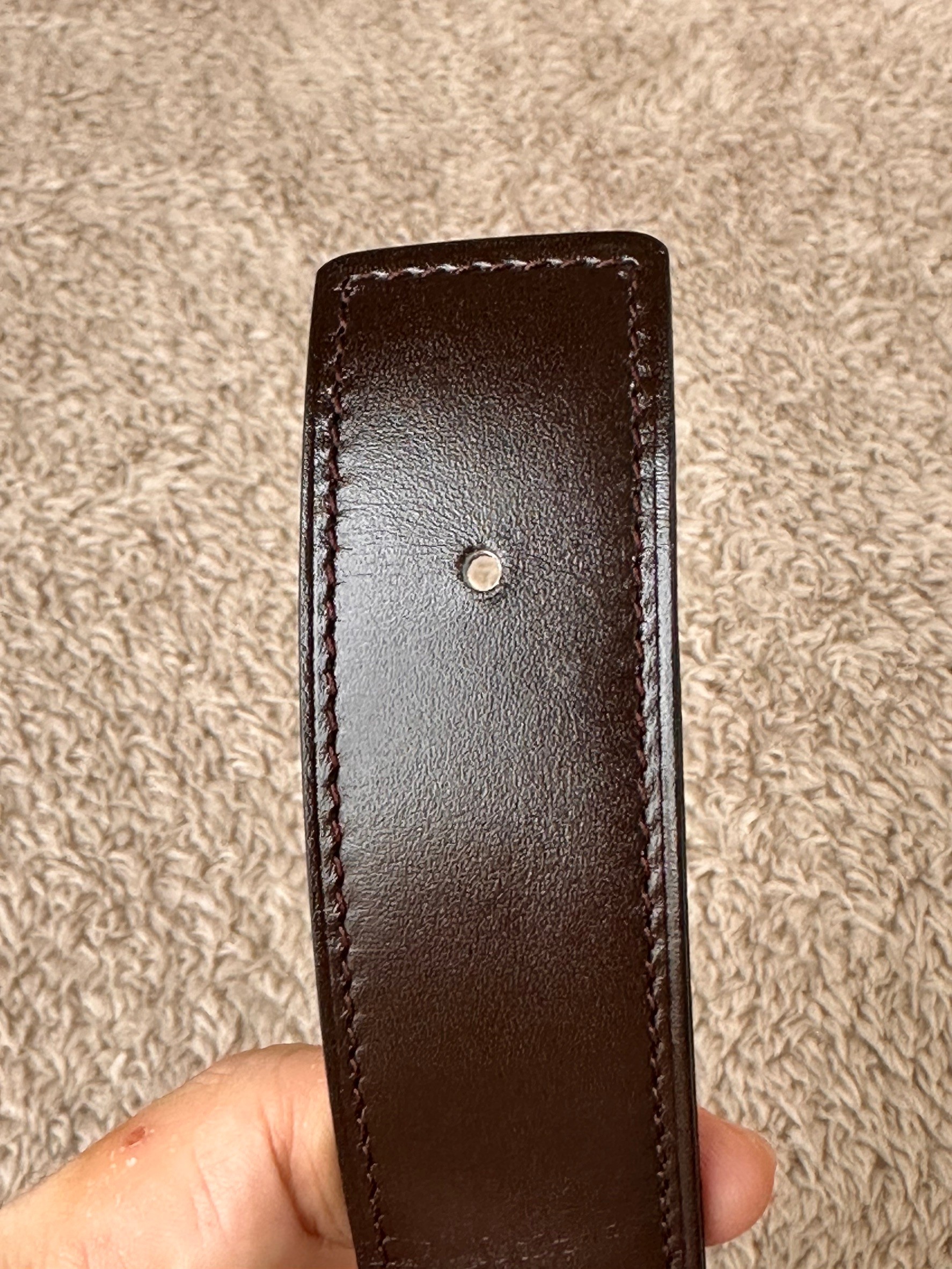 Hermes belt 32mm stamp Q square