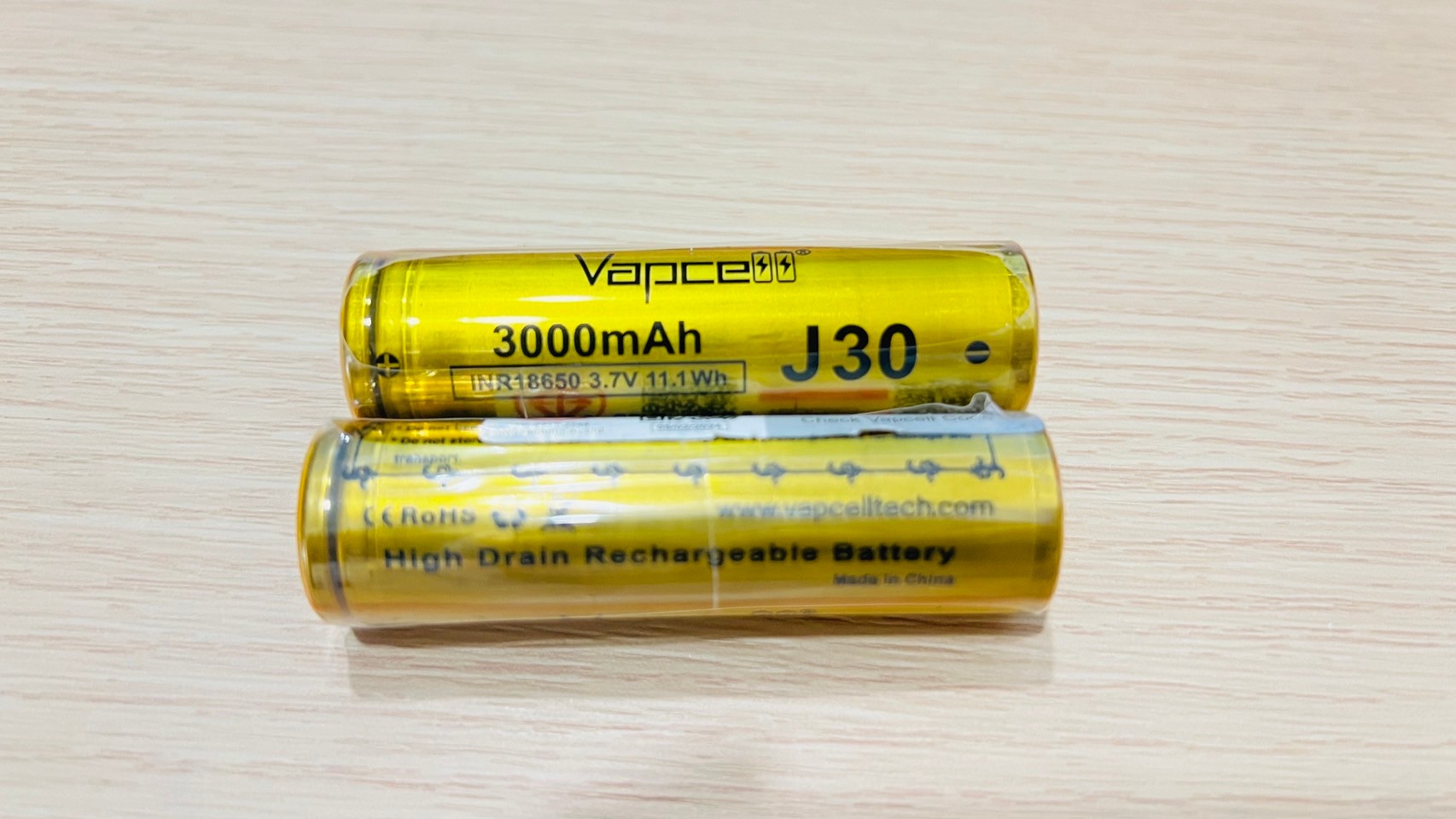 แบตเตอรี่สำหรับหุ่นยนต์ 18650 3.7V (คุณภาพสูง)คู่2ก้อน