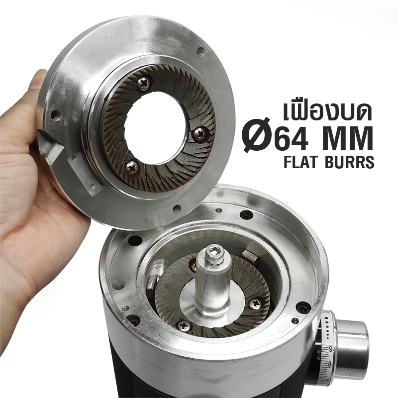 APRESSO COFFEE GRINDER 220W-FLAT BURRS 64 MM