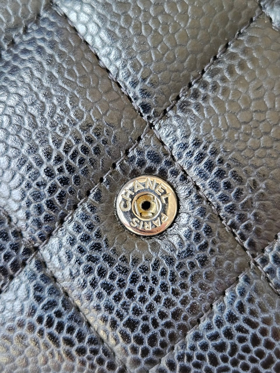 Chanel Sarah Black Cavier SHW