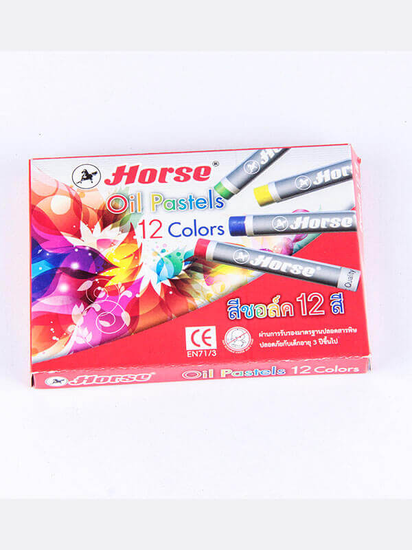 สีชอร์ค 12 สี ตราม้า