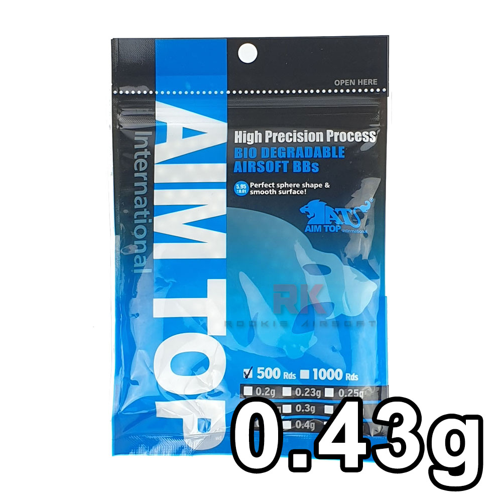 Aim Top Heavy BB 0.43g 6mm (500 rds)
