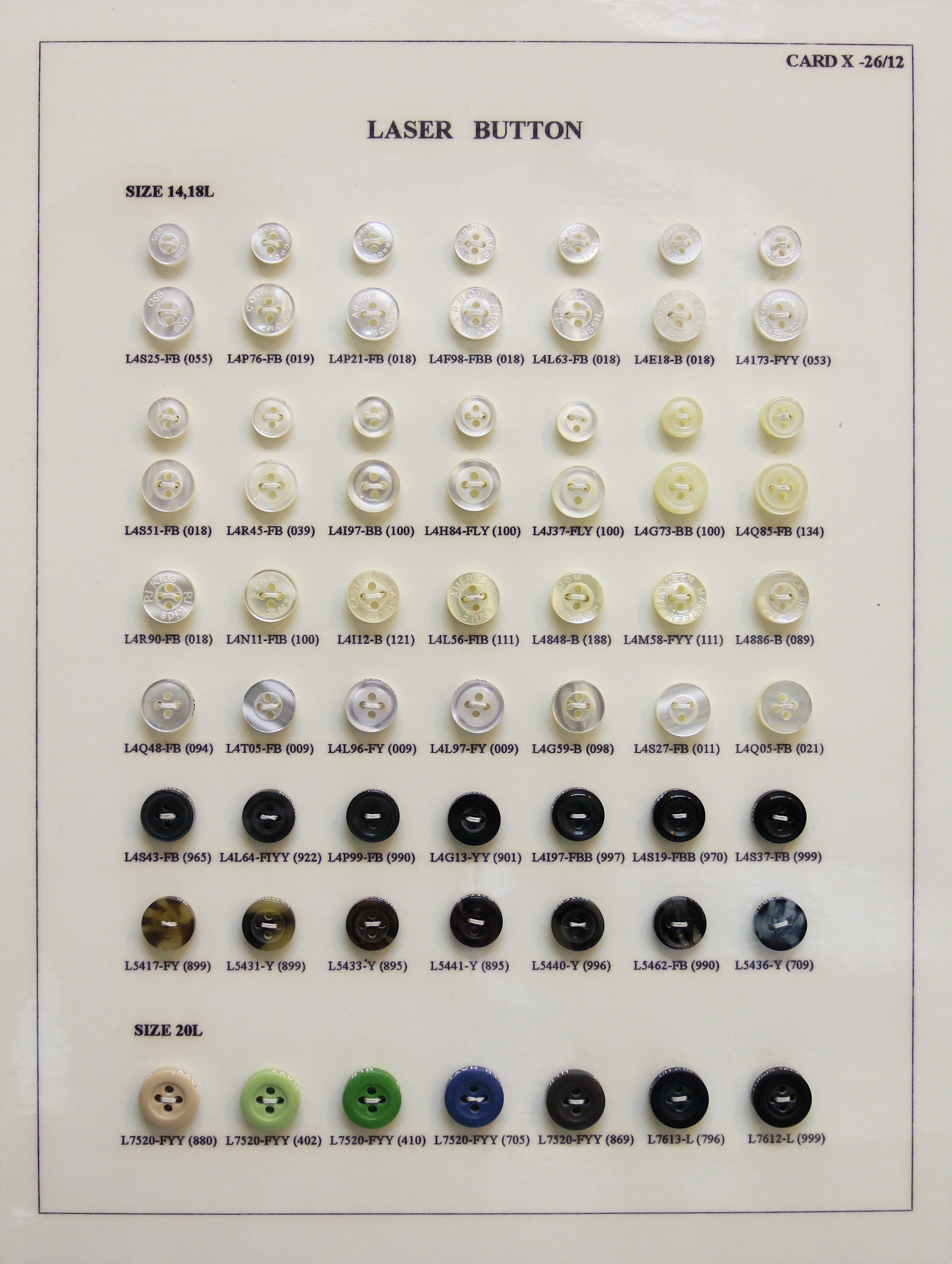 POLYESTER BUTTON