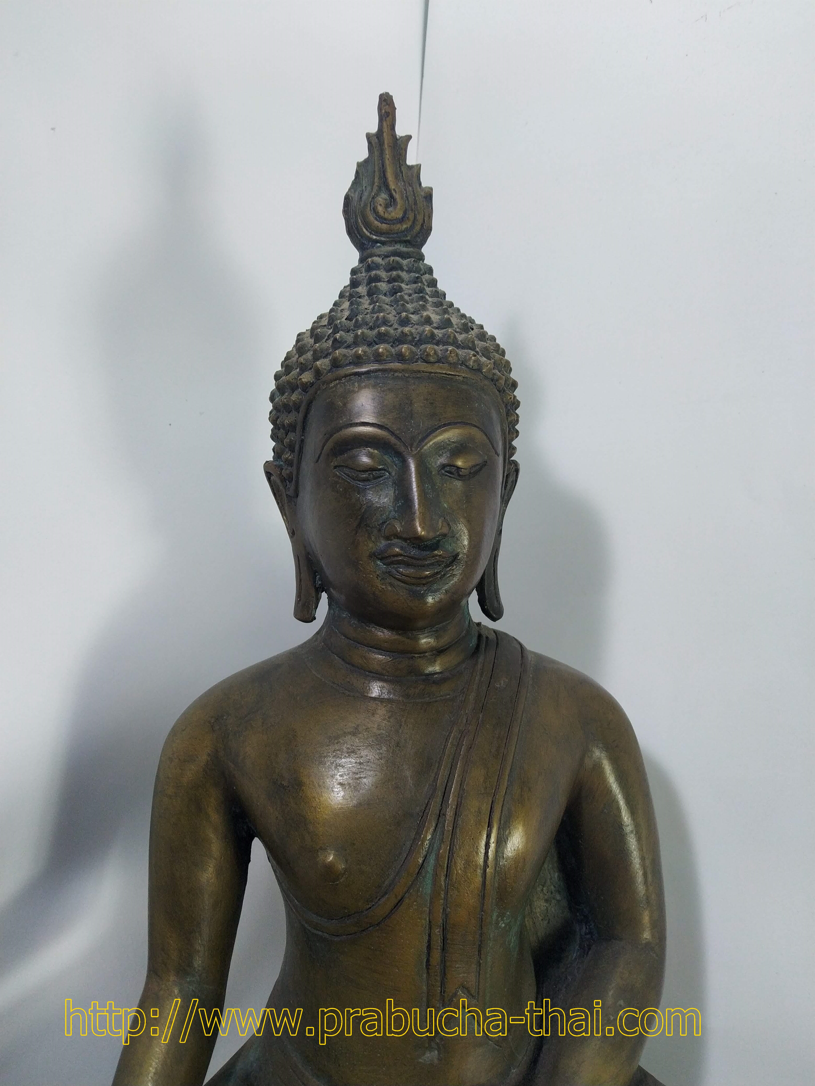 พระอู่ทอง ปางชนะมาร ฐานฉลุ หน้าตัก 9 นิ้ว