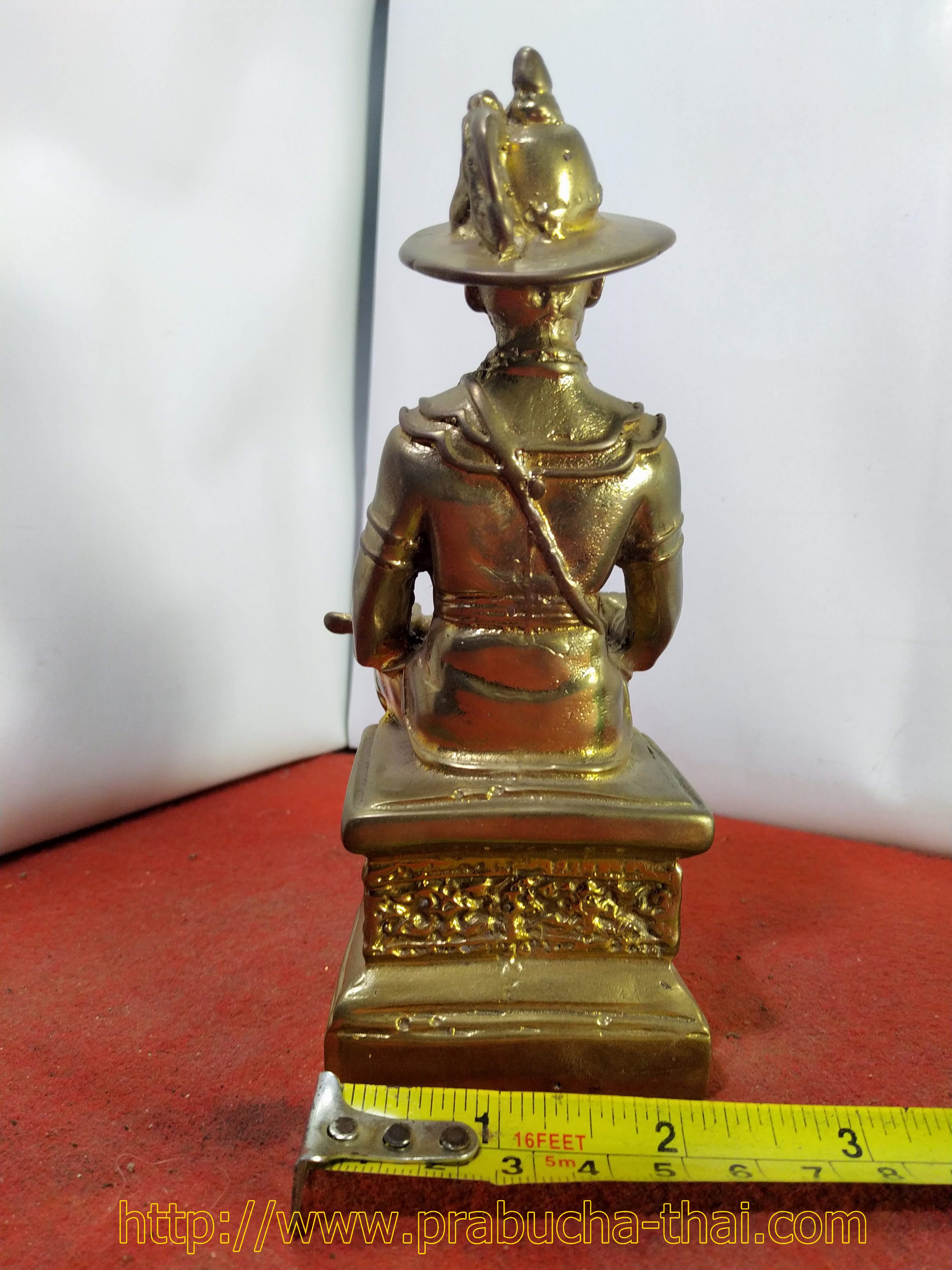 พระบรมรูปจำลอง สมเด็จพระเจ้าตากสินมหาราช เนื้อทองเหลือง