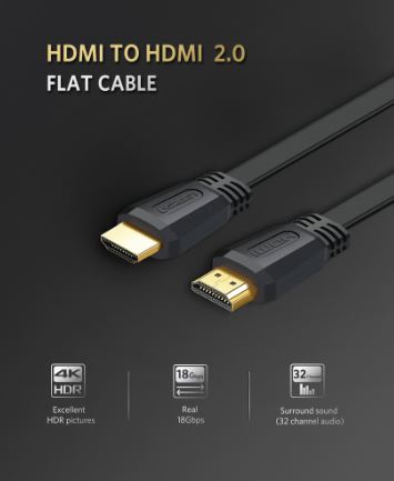 UGREEN HDMI V2.0 Flat Cable 5M (50821) (AC2-001043)