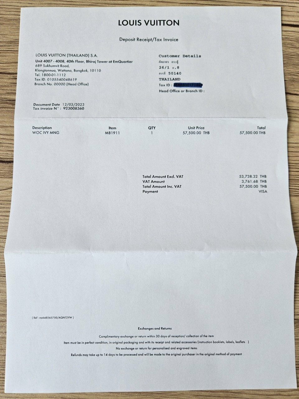 LV Woc Ivy Monogram Microchip