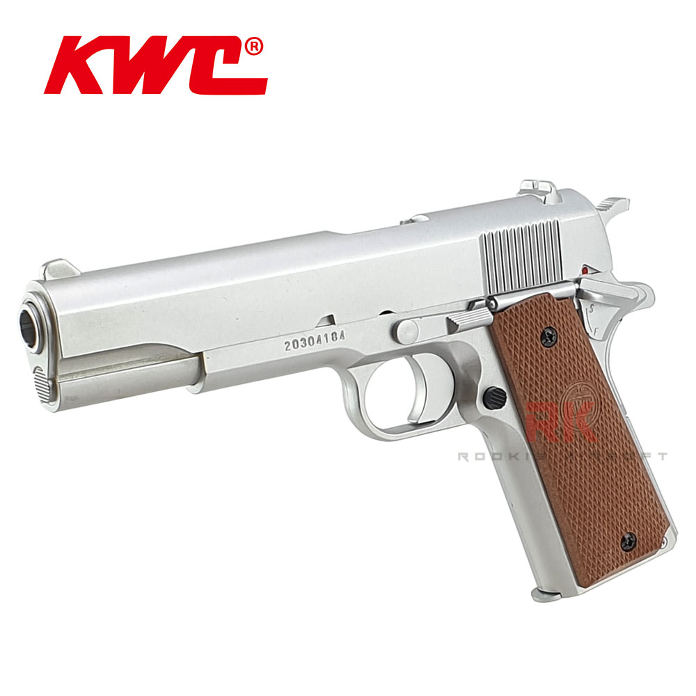 KWC M1911 A1 Spring Pistol - Silver