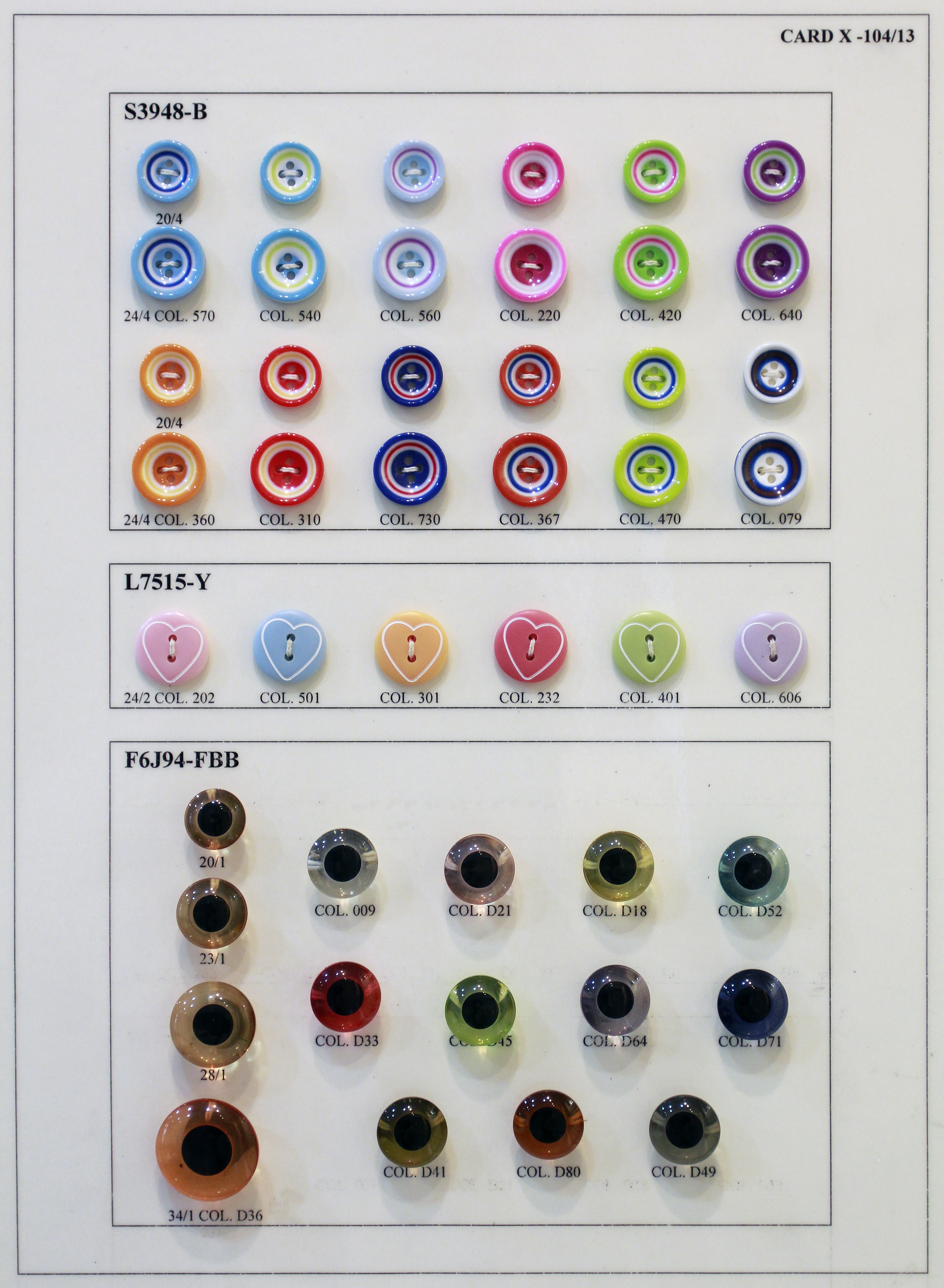 POLYESTER BUTTON