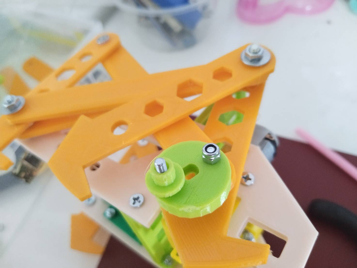 ข้อเหวี่ยงสำหรับขาสลับใช้กับขาหุ่นยนต์หนา4มิล2ชุด Ex