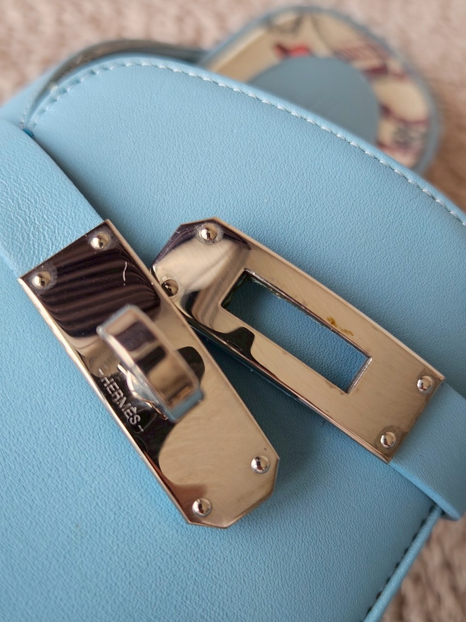 Hermes Oz Mules Blue