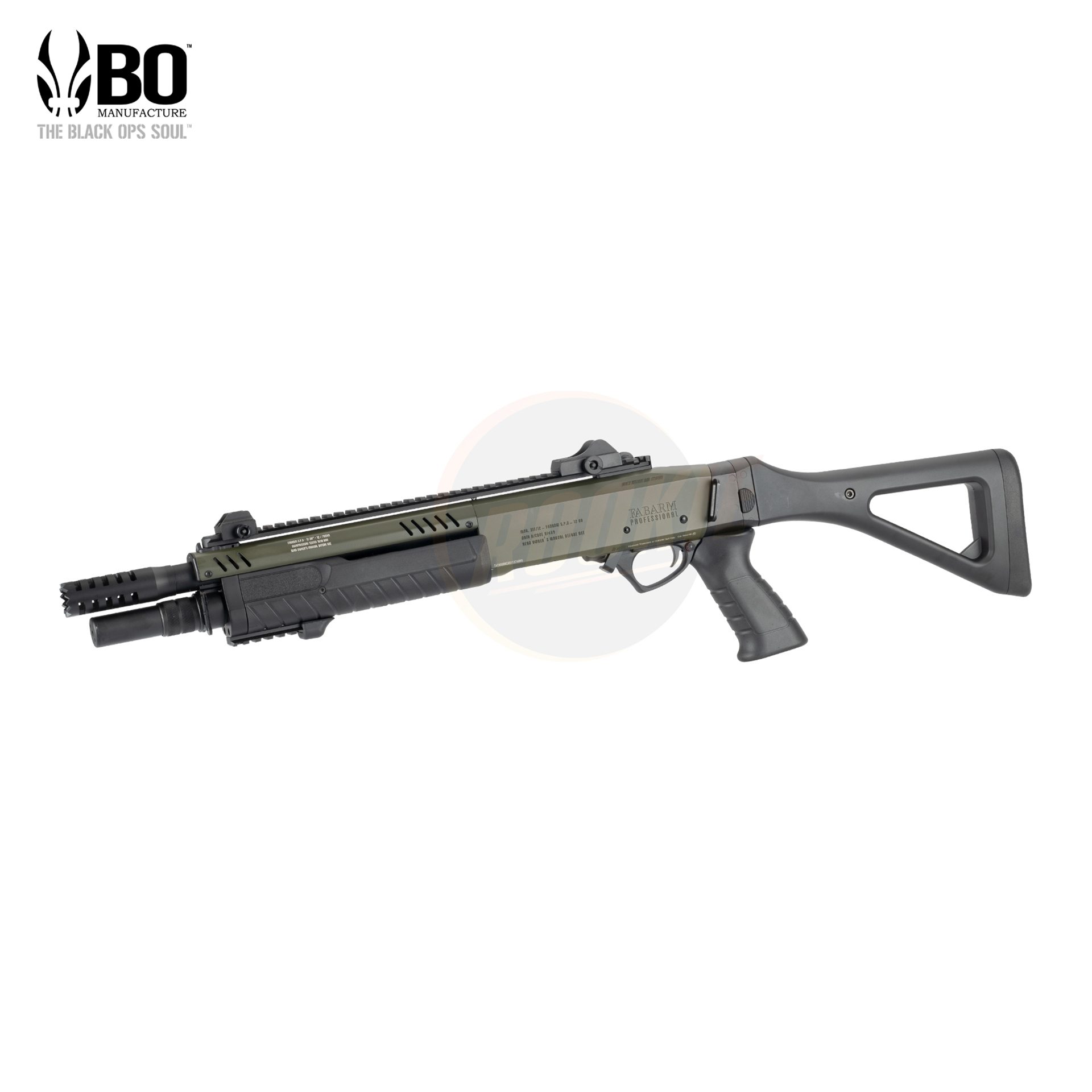 BO FABARM STF/12 Compact 11" Gas Pump Action Shotgun (OD)