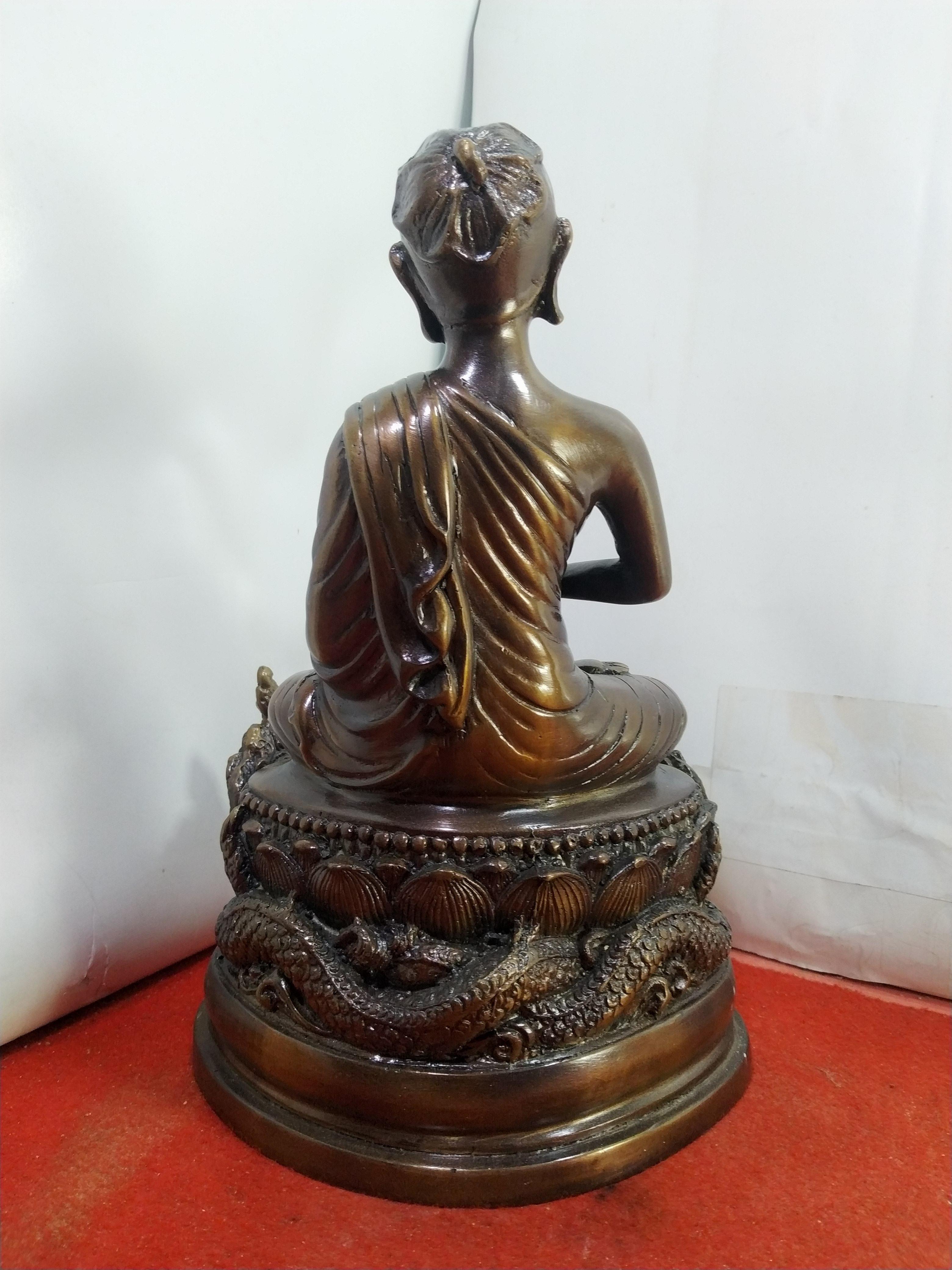 พระมหาเถระอุปคุต ปางหยุดตะวัน หน้าตัก 5 นิ้ว เนื้อสำริด