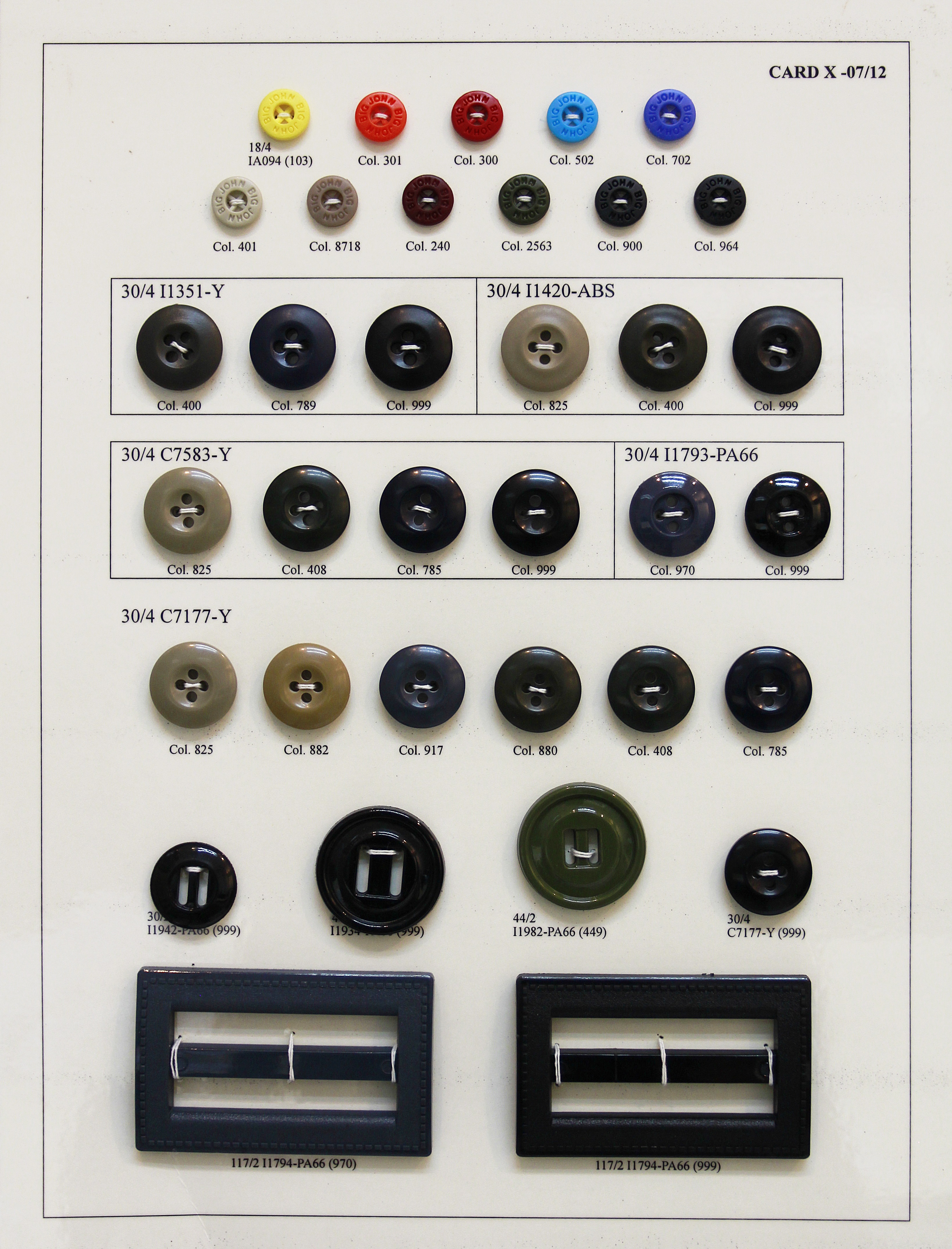 POLYESTER BUTTON