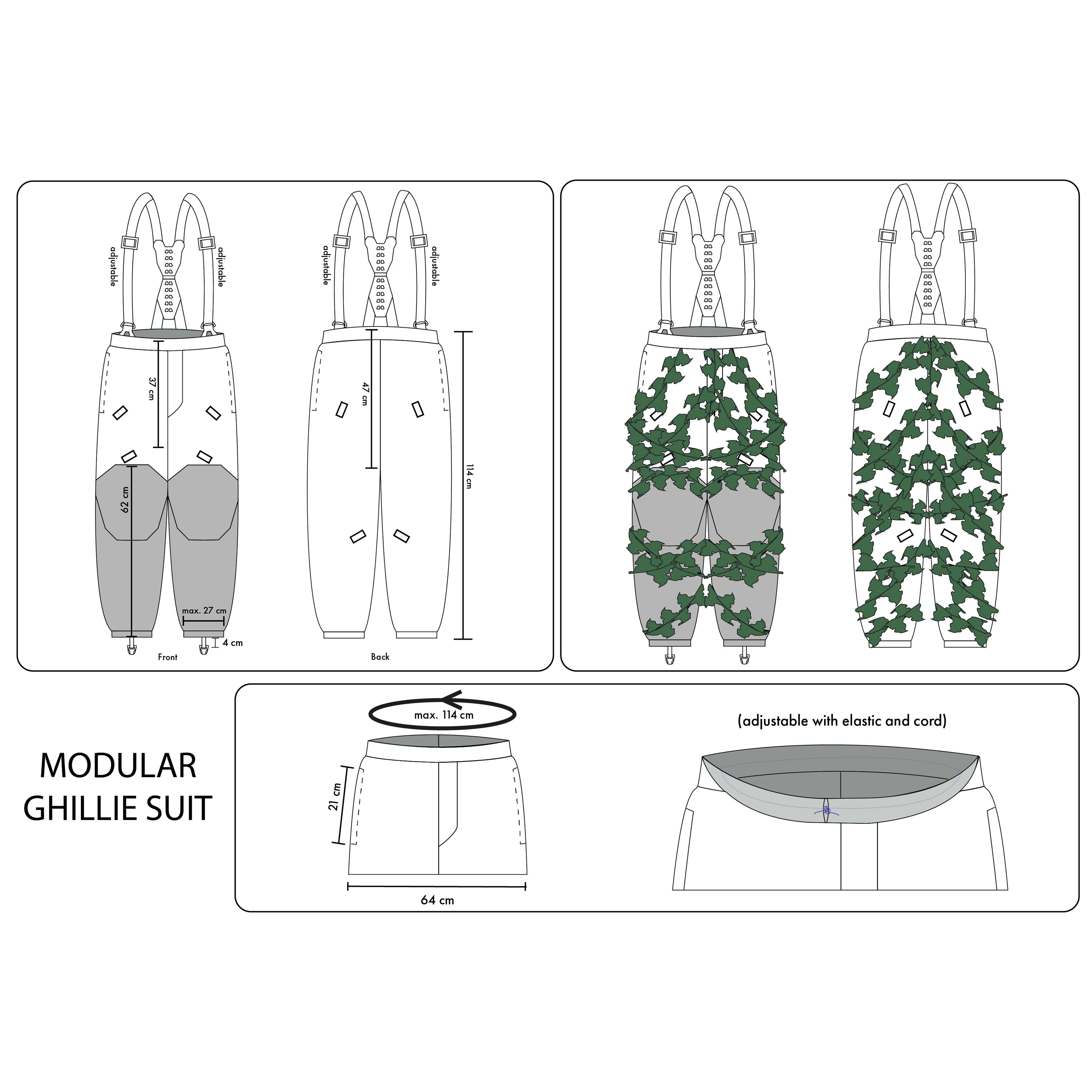 Novritsch Modular 3D Ghillie Pants