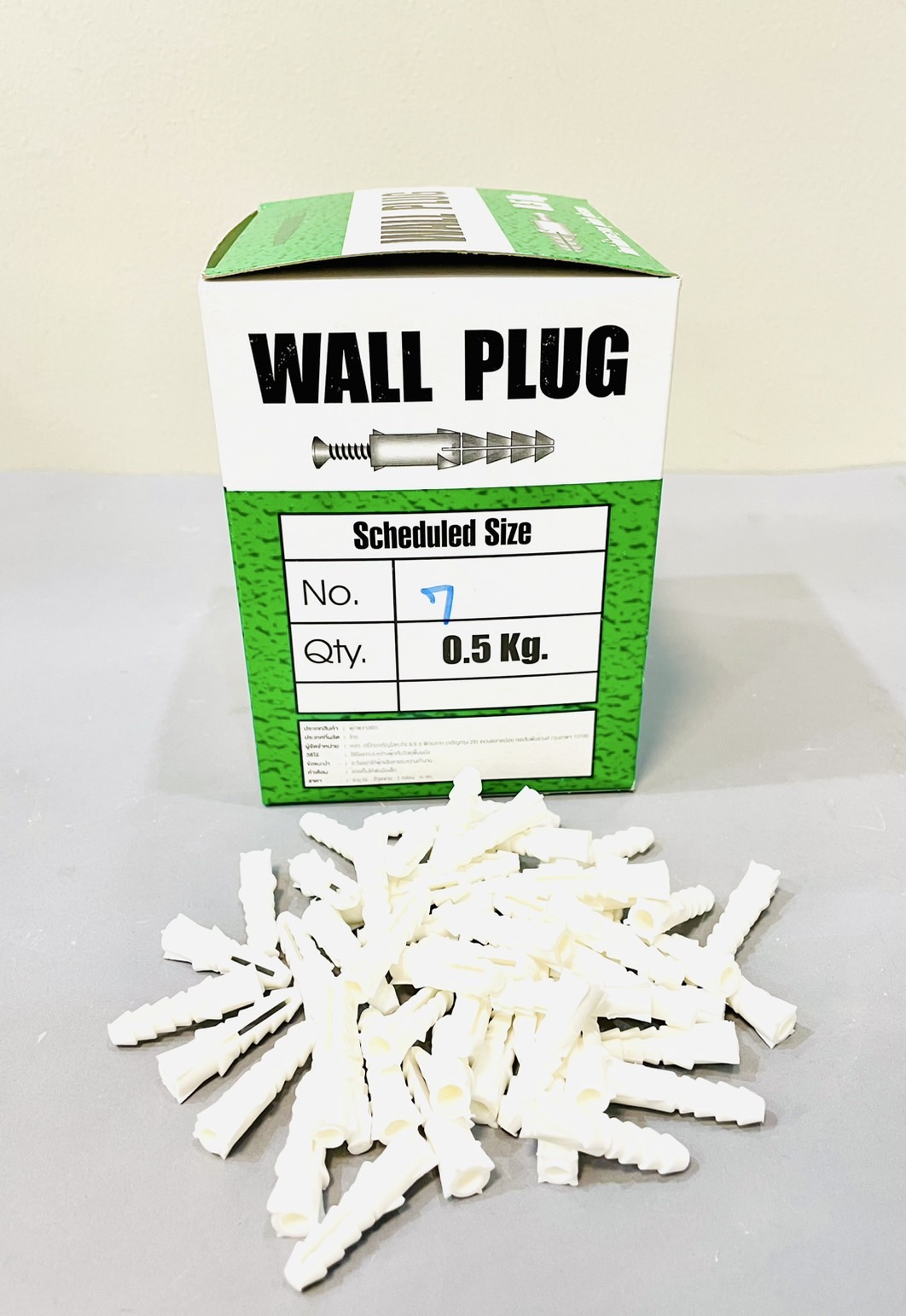 พุ๊กพลาสติก ขนาด 0.5 กก.