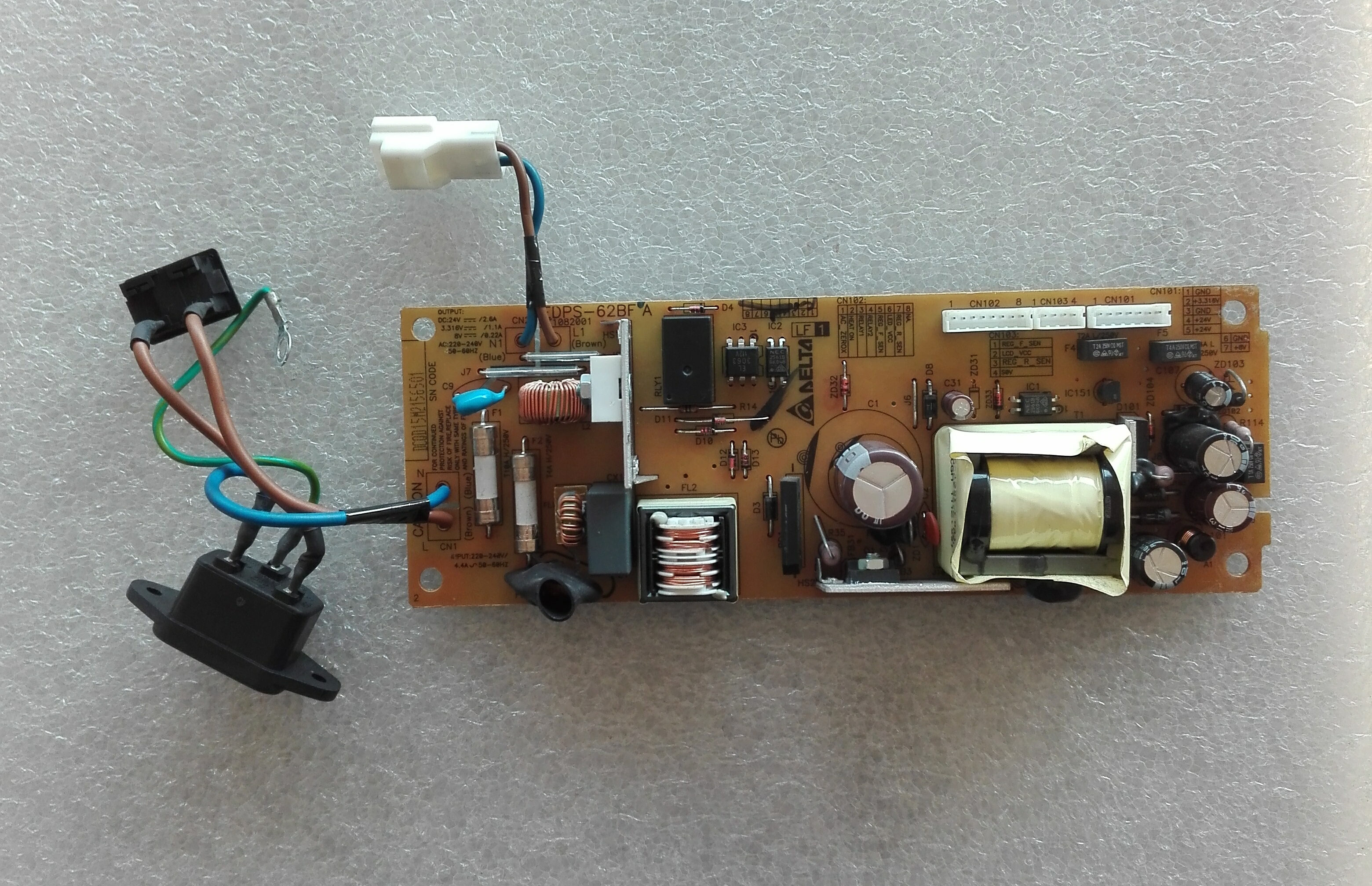 Power supply Brother MFC-7360 MFC-7470D MFC-7860DW DCP-7055 DCP-7060D สภาพดี