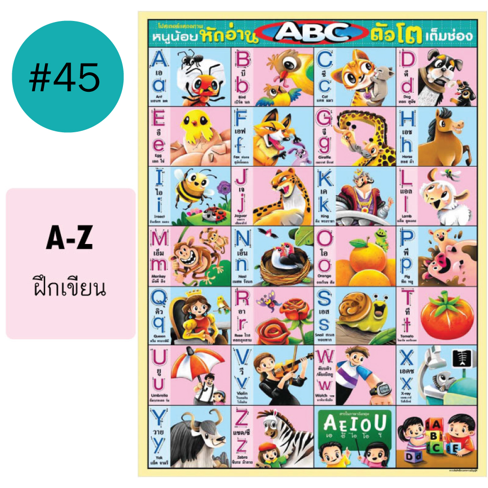 โปสเตอร์เพื่อการศึกษา ขายส่ง nongnini1988