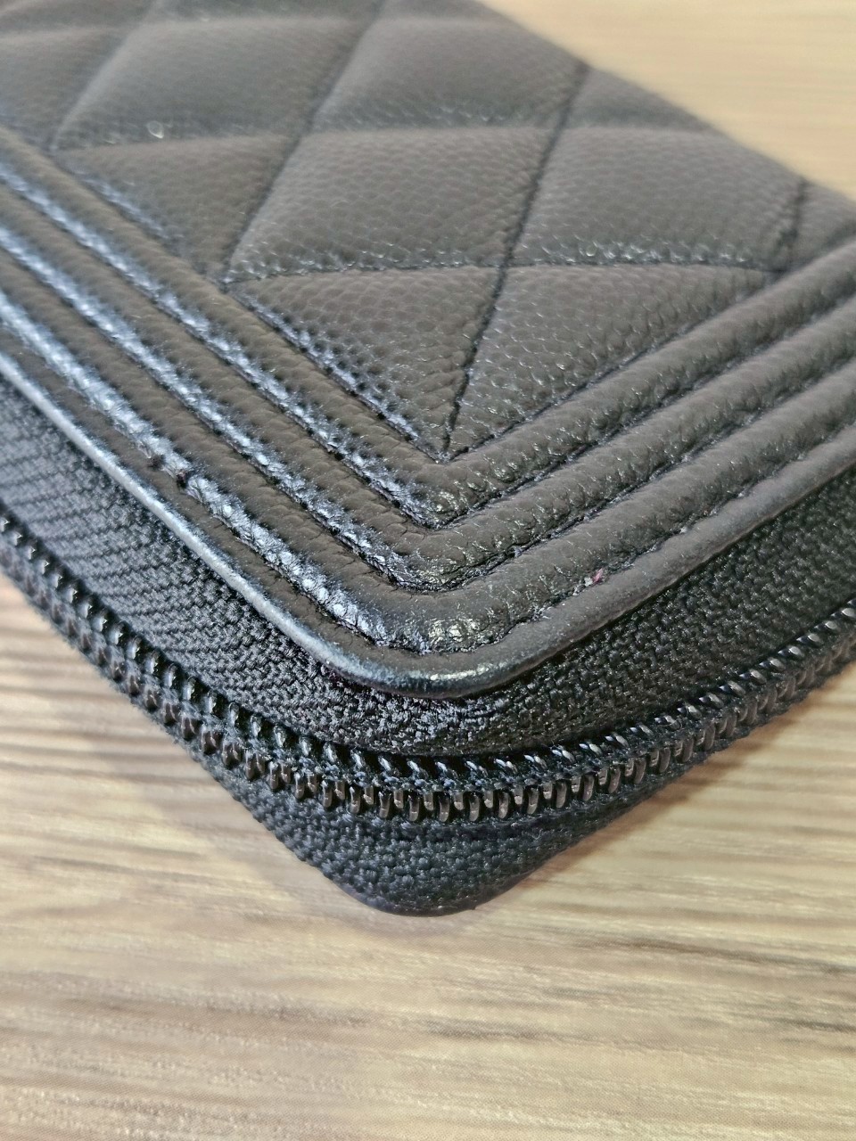 Chanel Boy Card Holder ดำทอง