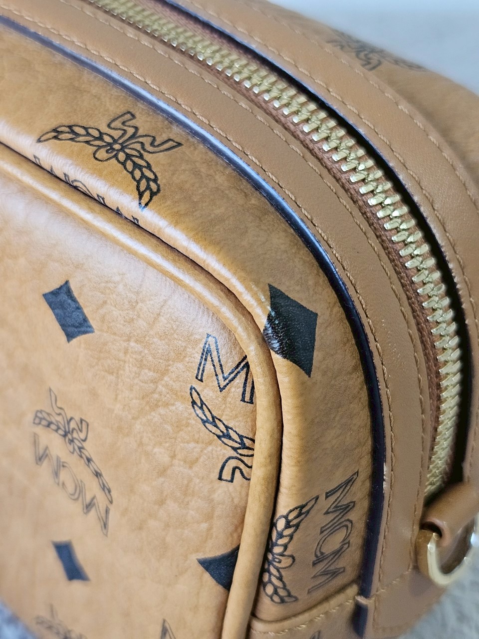 MCM Geo Laurel Wash Bag