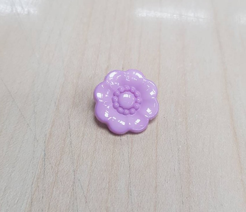 Flower button - Purple col. (size 32L,144pcs/pack)