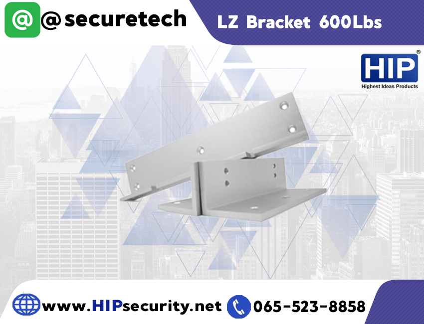 HIP ชุดกลอนแม่เหล็กไฟฟ้า Electric Lock รุ่น LZ Bracket 600Lbs
