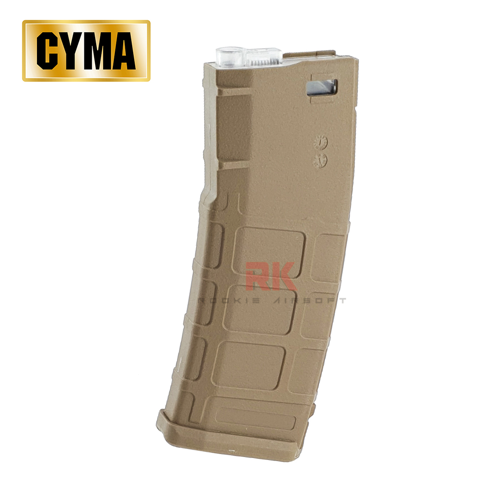CYMA PMAG 160rds (Mid-Cap) Magazine for M4 / AR AEG (M127) - Tan