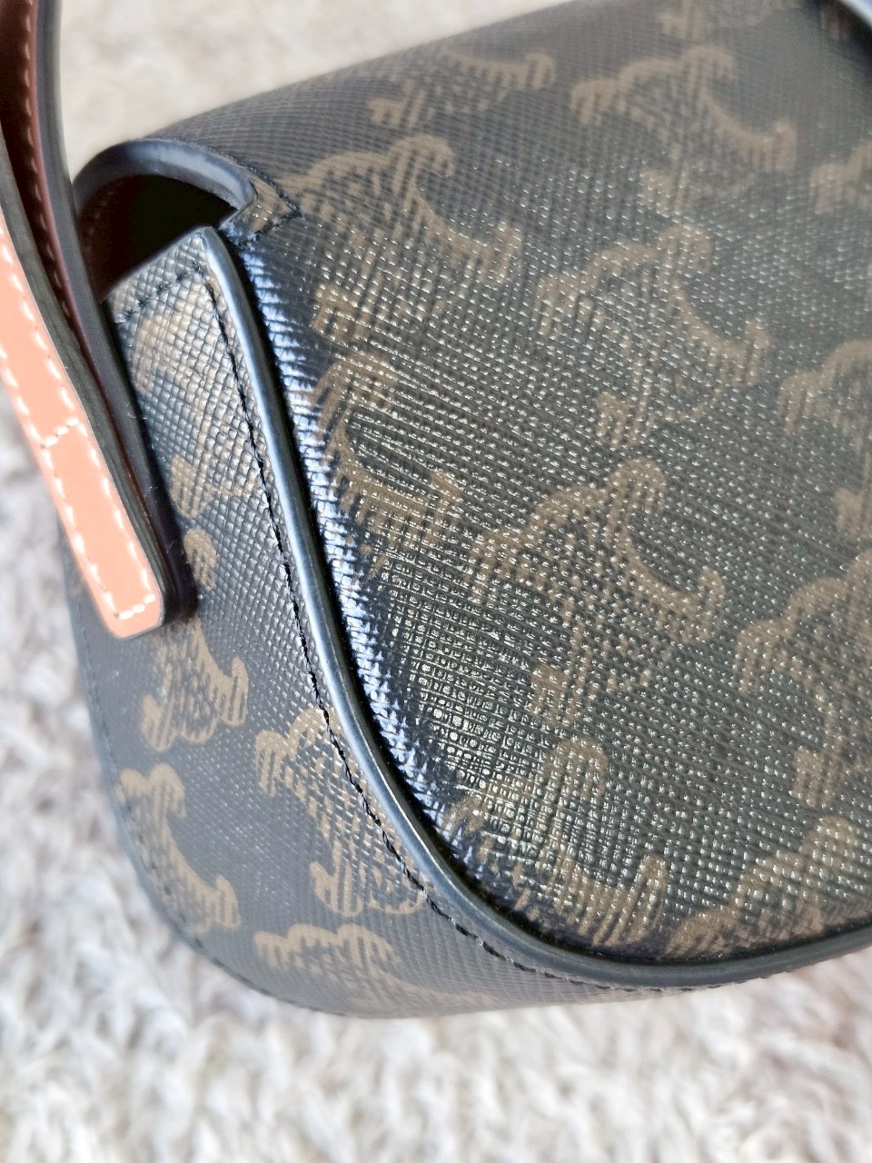 Celine Clutch on Strap Tabou Tan