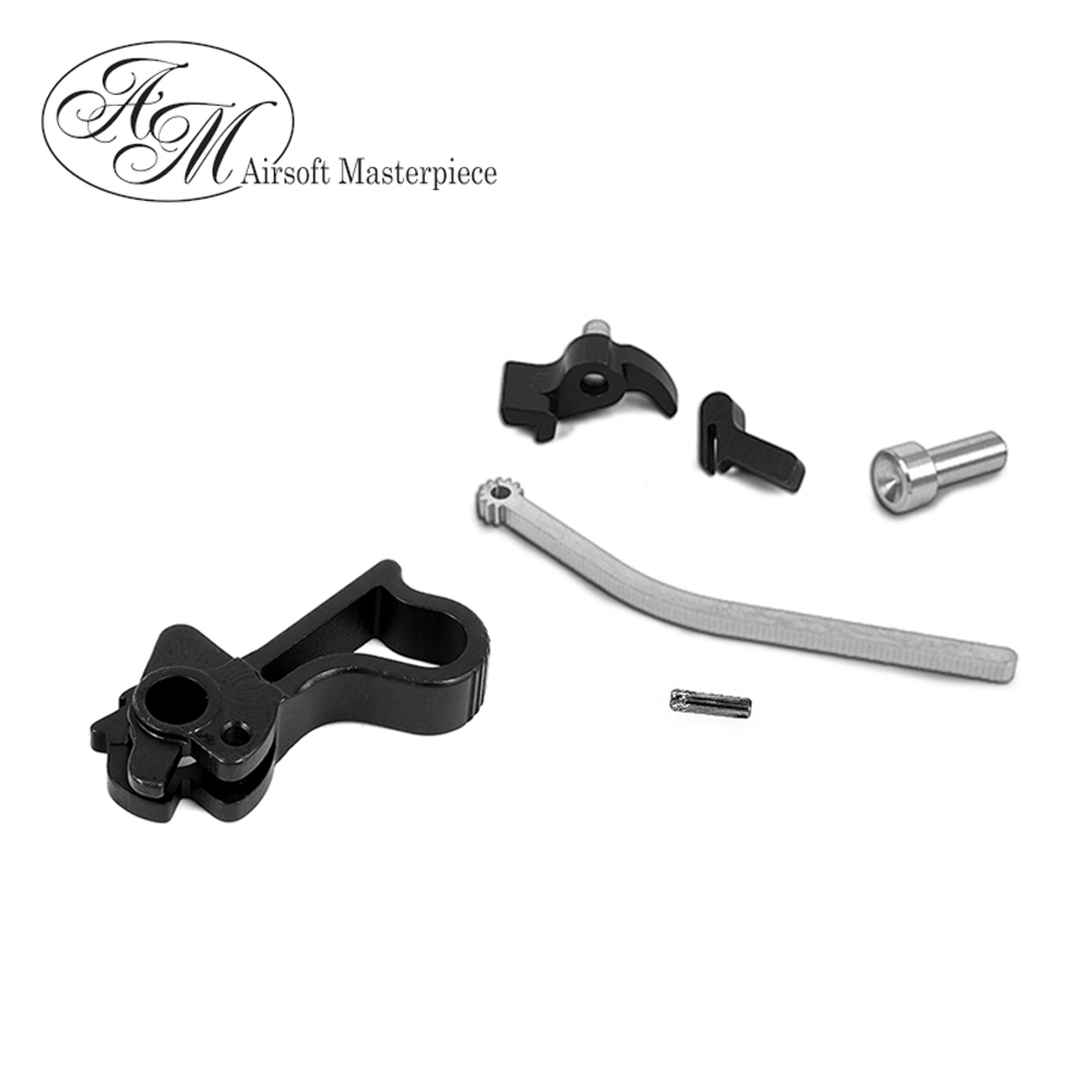 Airsoft Masterpiece CNC Steel Hammer & Sear Set for Marui Hi-Capa (Combat Master) Type 13 - Black