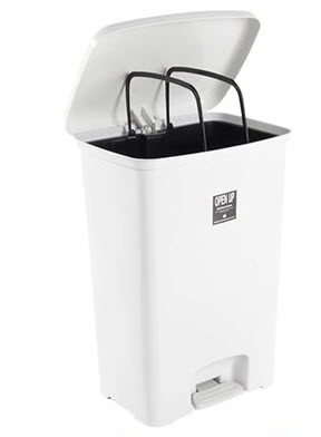 ถังขยะทรงเหลี่ยม เท้าเหยียบ 42 ลิตร