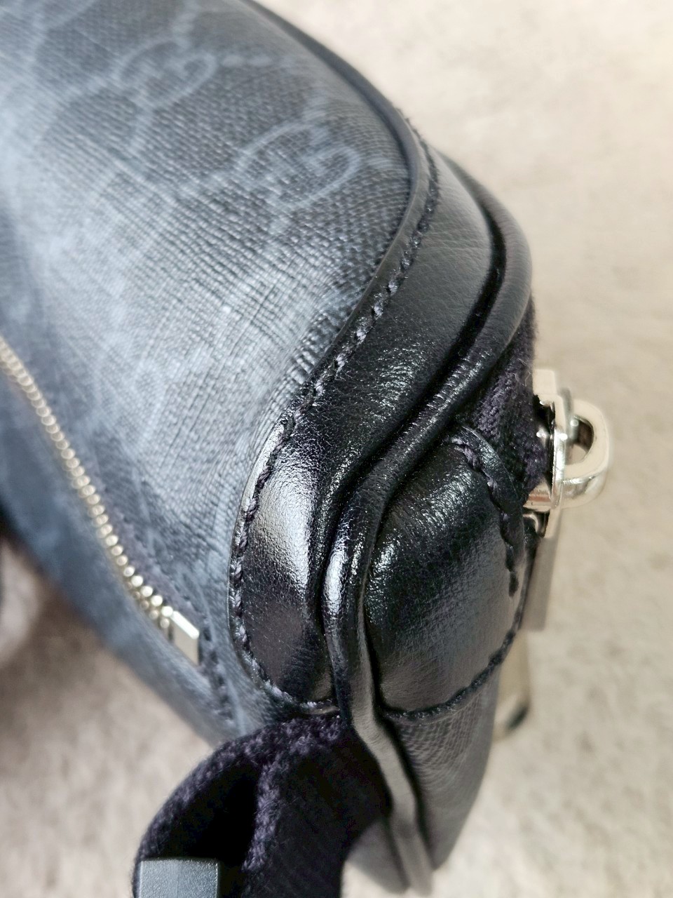 Gucci Interlocking G Belt Bag Black