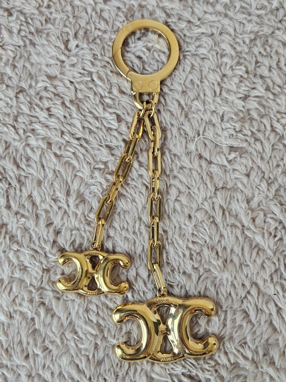 Celine Helim Triomphe Charm in Brass Gold