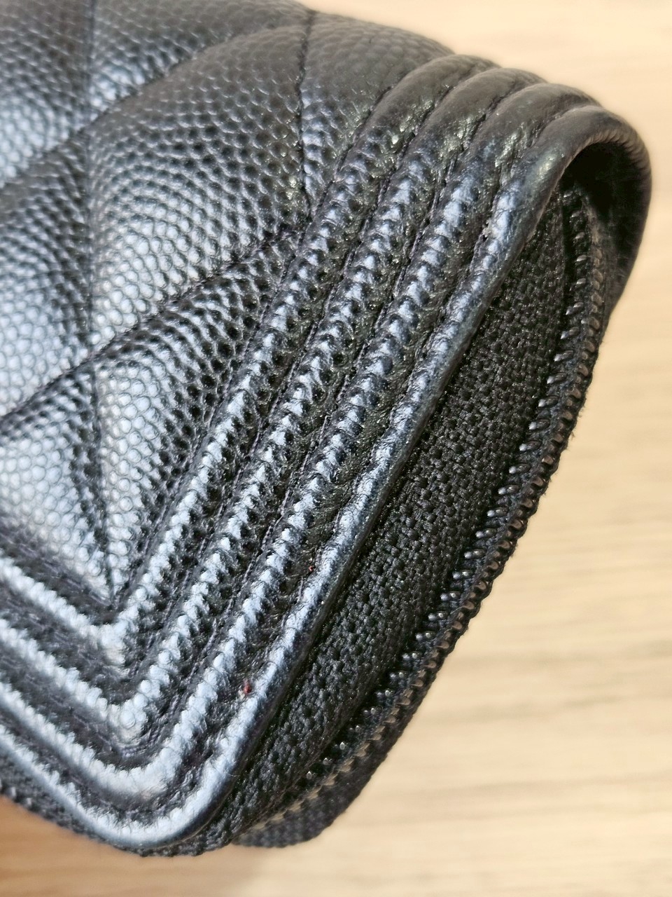 Chanel Boy Card Holder ดำทอง