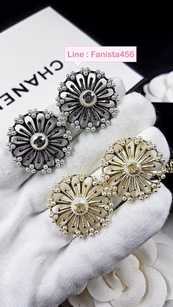 ต่างหูชาแนลมุก Hi End Chanel Earring ต่างหูชาแนล
