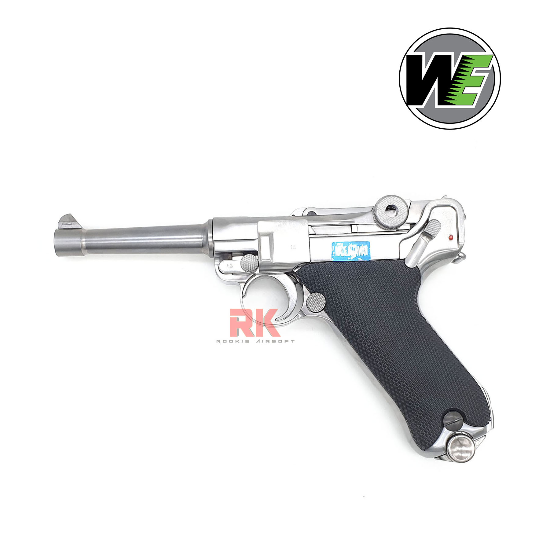 WE Luger P08 4 นิ้ว GBB - Silver