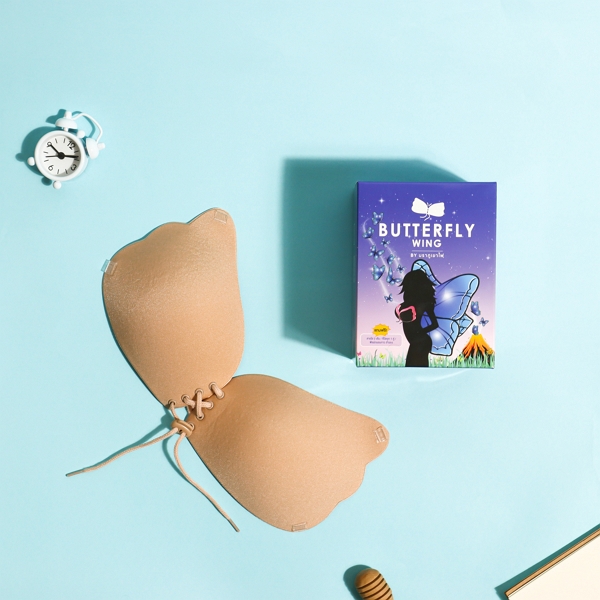 Butterfly Wing (Plus size) ฟรี สายใส และแผ่นแปะจุก บราเชือกรูดปีกผีเสื้อ size A,B,C,D,E,F,G บราเชือก บราปีกผีเสื้อ บราอัพไซส์ สำเนา