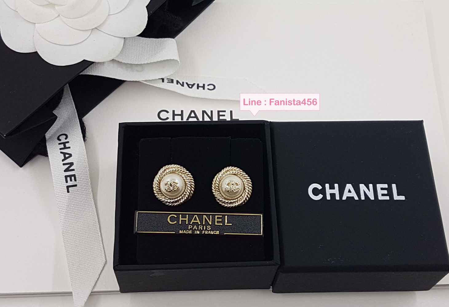 ต่างหูชาแนล Chanel Earring ต่างหูชาแนลมุก งาน Hiend