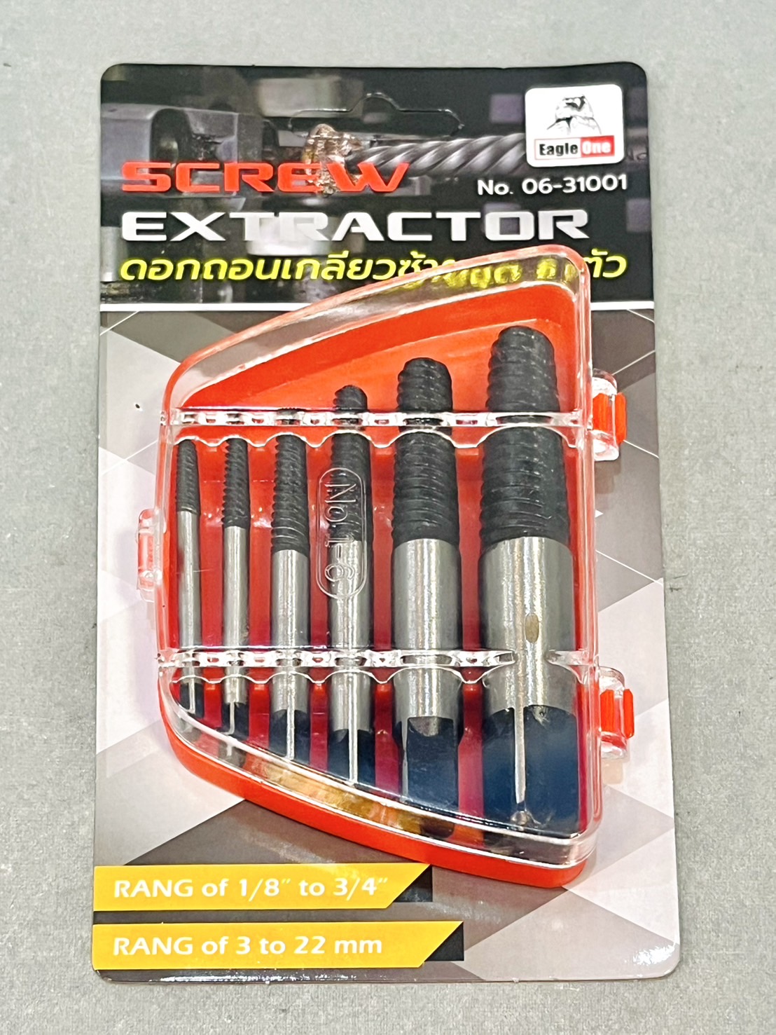 ดอกถอนเกลียว ซ้าย 6 ตัวชุด EagleOne