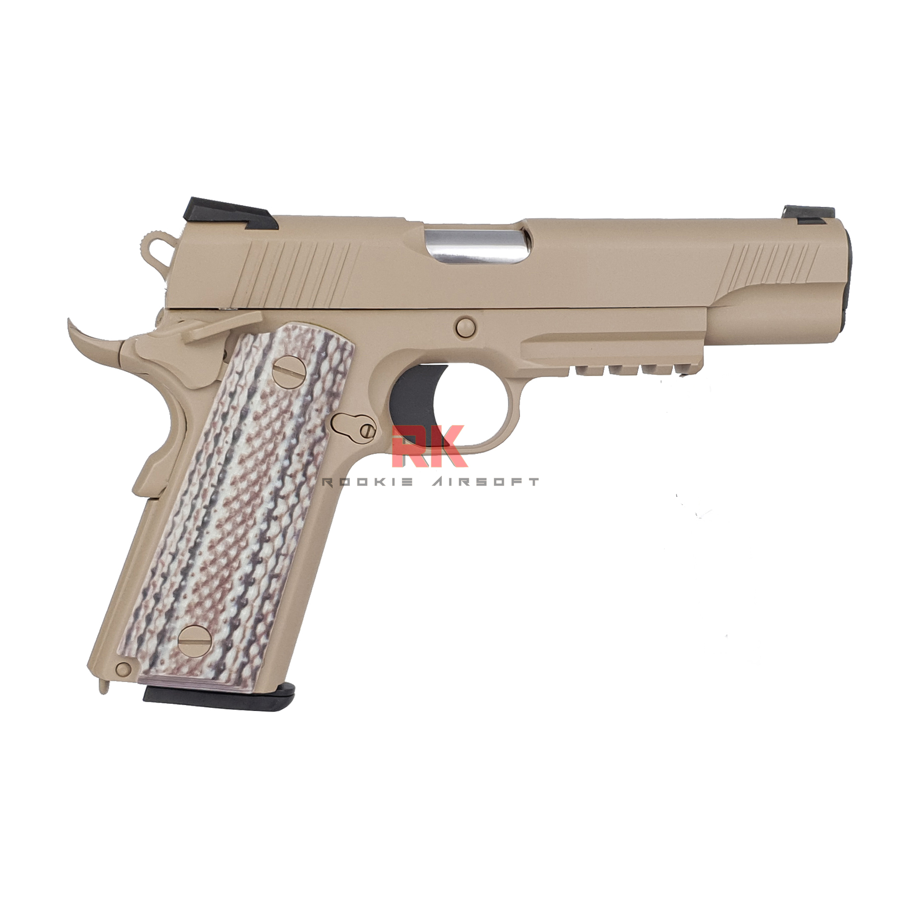 SRC Colt M45A1 Dual Magazines (Green gas + Co2) GBB - Tan